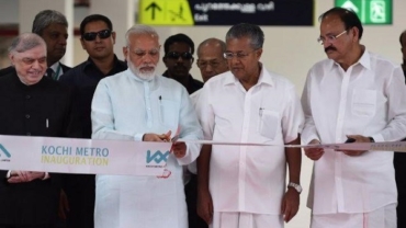 PM inaugurates Kochi Metro; takes first ride with Sreedharan, Kerala CM